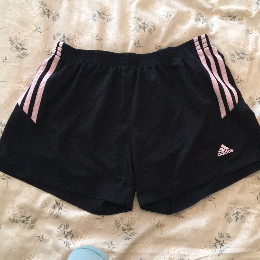 Black adidas shorts